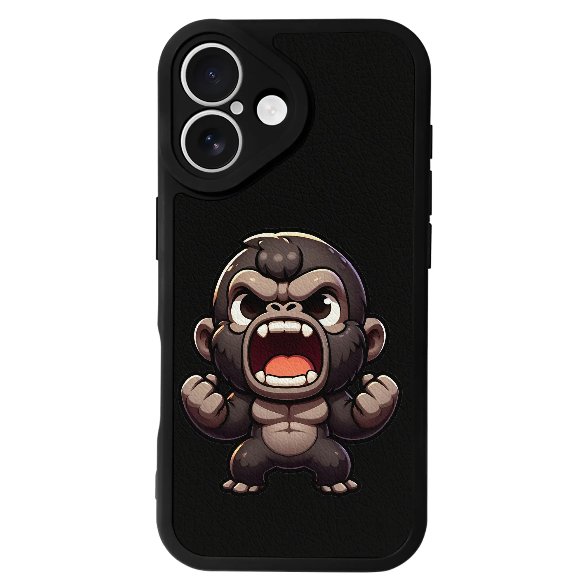 ゴジラ グッズ,キングコング - IPhone 16シリーズ対応 ・ シリコンスマホケース ・ レザー調 ・ 高精度フィット ・ 耐衝撃 ・ ワイヤレス充電対応 ・ 精密カット